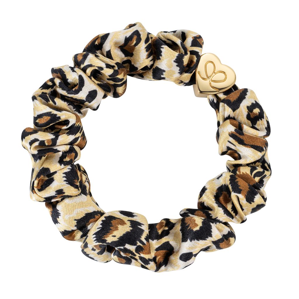 Leo Scrunchie Haargummi von by Eloise London mit goldenem Herz Charm