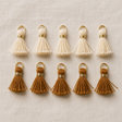 10 Quasten Anhänger / Tassel Set