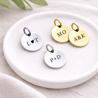 Gravur Anhänger "2 Buchstaben" personalisiert