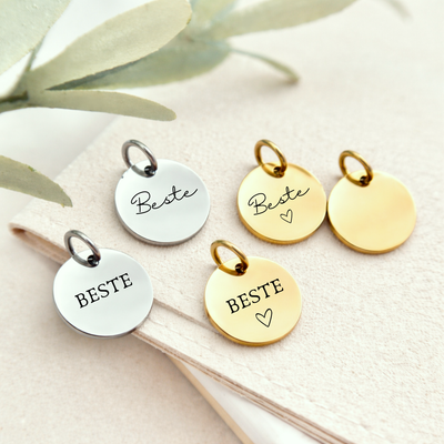 Gravur Anhänger "Beste" personalisiert