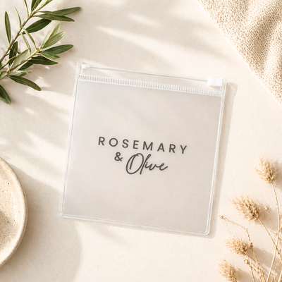 Wasserfester transparenter Kosmetik- und Aufbewahrungsbeutel mit Reißverschluss, minimalistisches Design für Reisen, Badezimmer oder Organisation von Schmuck und Essentials