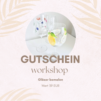 Gutschein - Glass Painting / Gläser bemalen Workshop