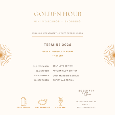 Perlen Mini Workshop - "Golden Hour" & Open Studio