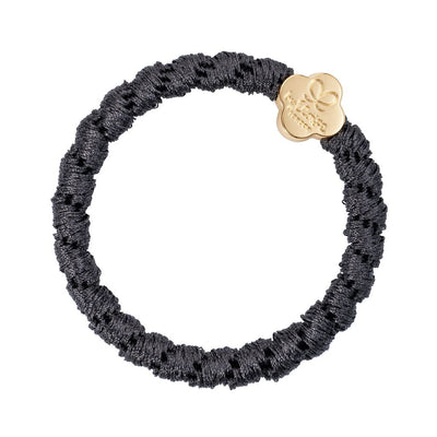 Elastisches byEloise Haargummi dunkelgrau als Armband tragbar